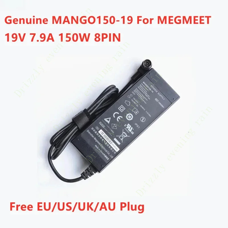 Genuine MANGO150-19 19V 7.9A 150W 8PIN AC Adapter For MEGMEET MEDICAL Power Supply Charger