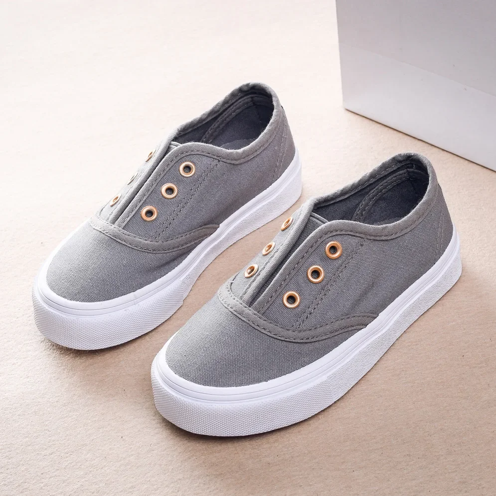 봄 어린이 캔버스 신발 스포츠 통기성 소년 운동화 소녀를위한 브랜드 키즈 신발 캐주얼 유아 운동화 1-12 년