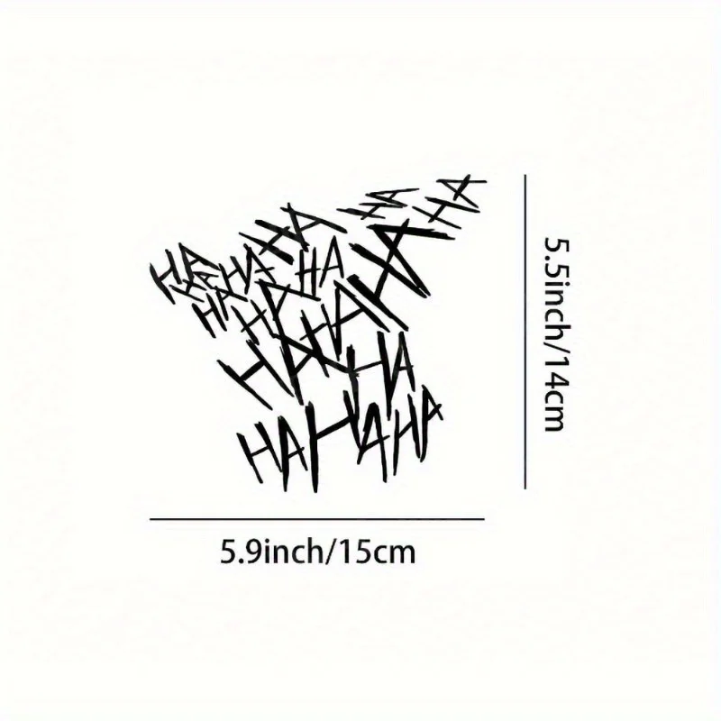HAHAHA JDM Humorous Expression Car Sticker Waterproof Vinyl Decal for Car Decoration