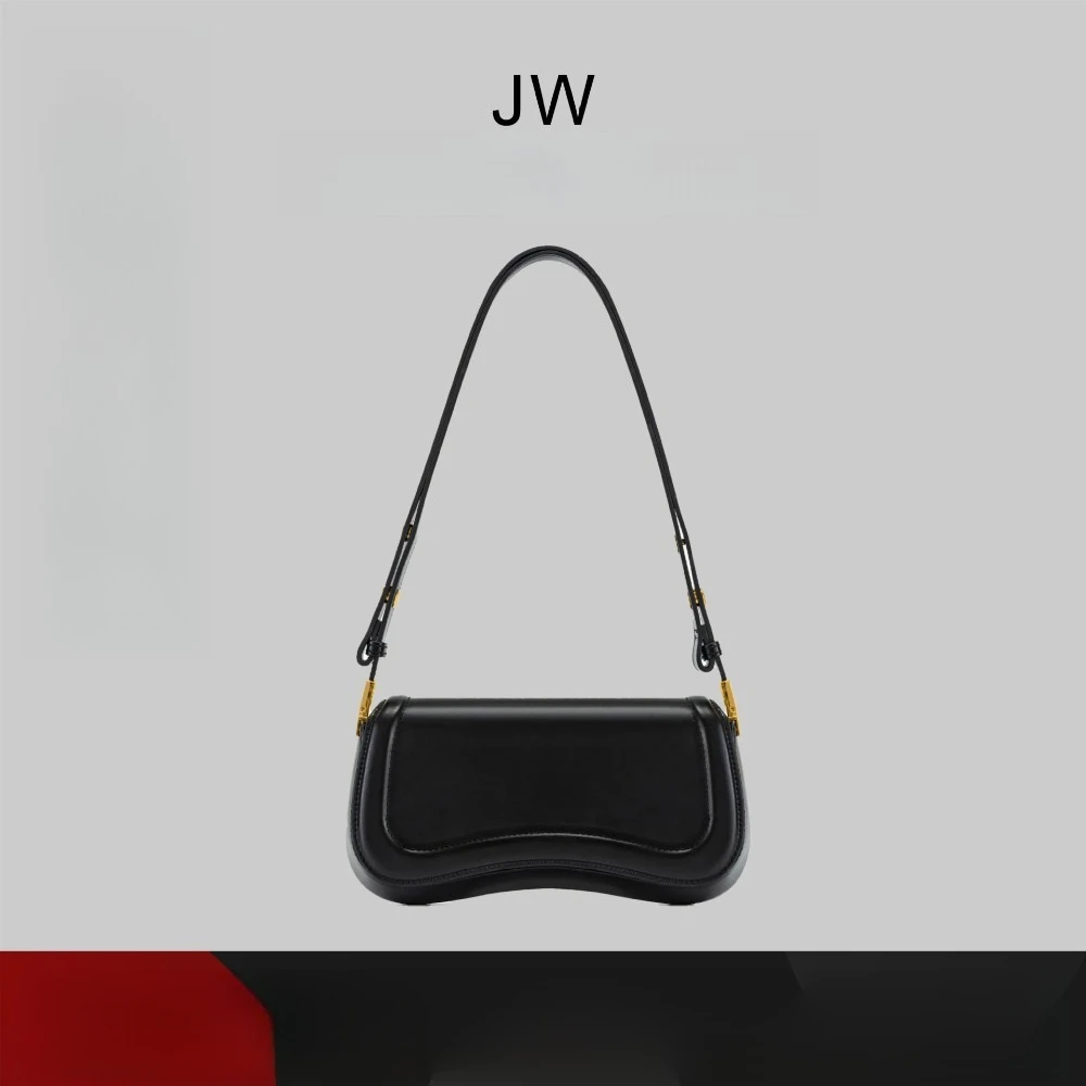 

JW Pei Joy Pudding Bag Niche Design Women's Bag Vintage Genuine Leather Shoulder Bag Underarm Bag Work Commuter Baguette Bag