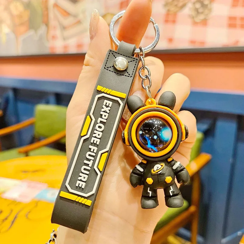 Cartoon Bear Keychain Astronaut Bear Doll Keyring Bag Pendant Couple Car Keyholder Creative Bag Charm Accessories - view 6
