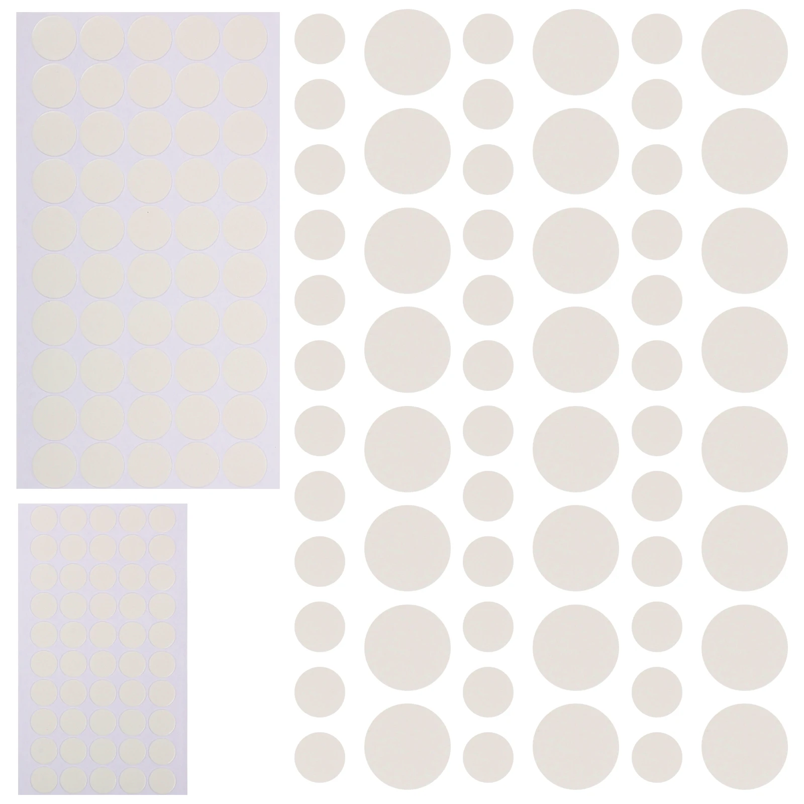 200 قطعة من ملصقات الدائرة الشفافة بنقاط لاصقة مزدوجة الجوانب لبالون الصور وتغليف هدايا الزفاف والحرف اليدوية بدون أثر