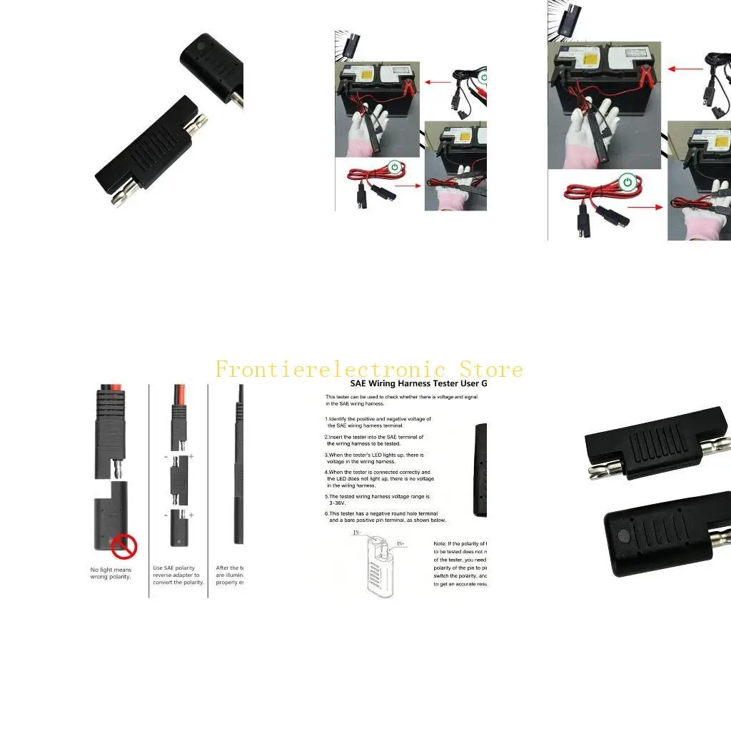 G8DB Polarity Reading Set Instantaneous Detector for Battery Cables Motorcycle Power