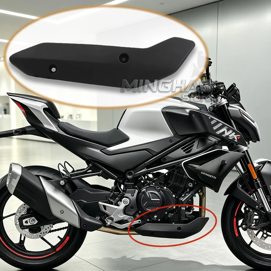 For CFMOTO 450NK Engine Lower Guard Plate 450NK CF400-7 Motorcycle Side Cover Shell Decorative Cover Accessories Chassis Cover