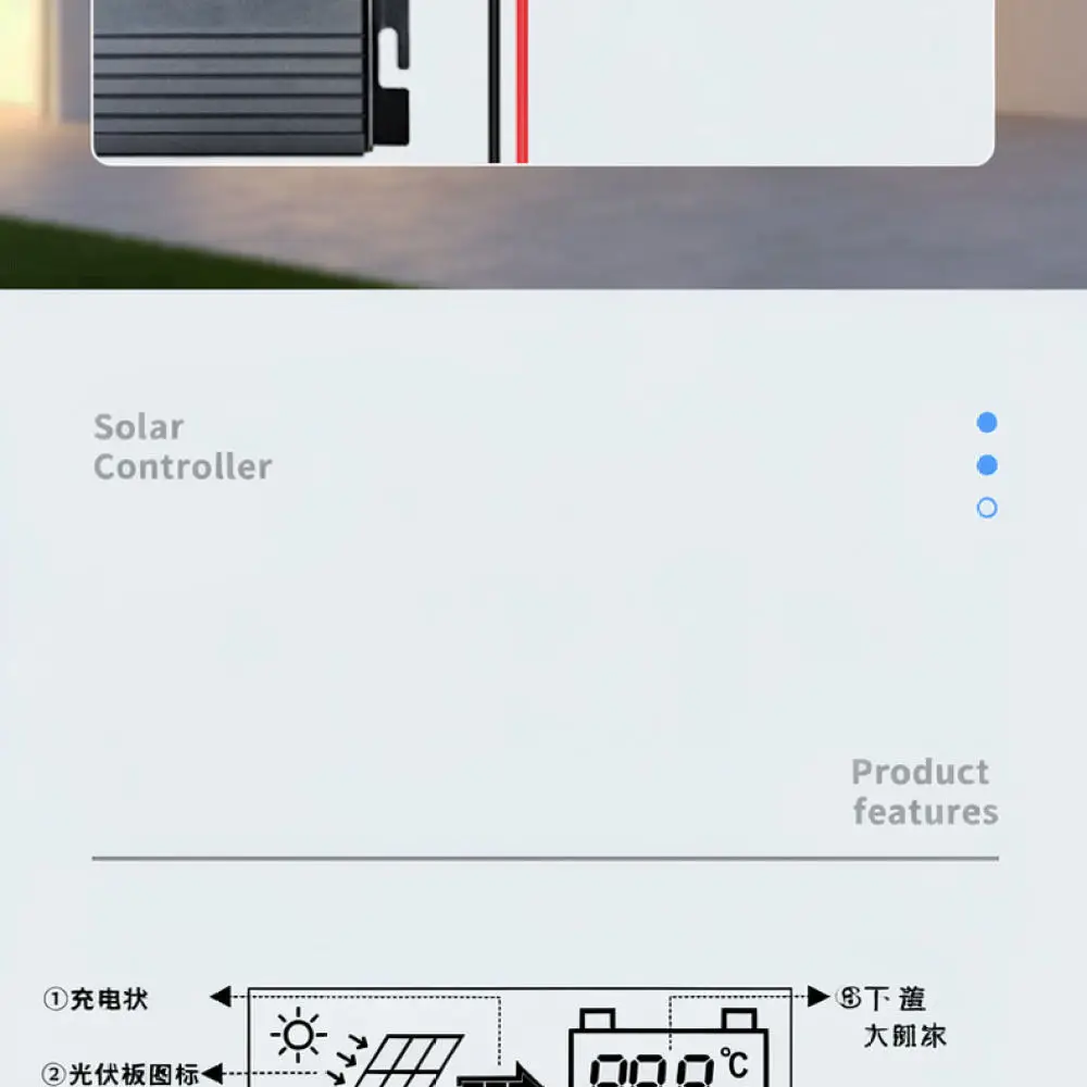 Adjustable MPPT Solar Boost Controller For Electric Scooter Charging Power Module 24V 72V Wide Voltage Range Metal Housing