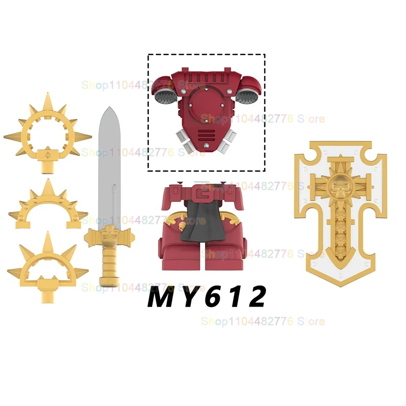 Célèbre jeu soldats accessoire bâtiment nuits dos figurines jouets cadeau de noël pour enfants MY611-615 MY601-610