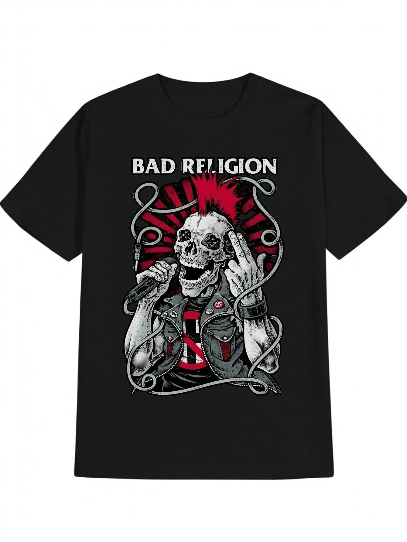 

Top Pick Men's Vintage Bad Religion-Inspired Graphic T-Shirt