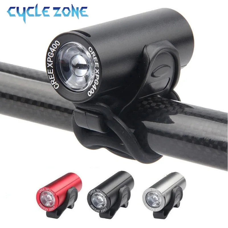 Bike Front Light Mini Flashlight for Bike USB Rechargeable Waterproof XPG LED Bicycle Headlight Night Safety Cycling Accessories