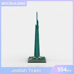 Jeddah Tower Architecture Model MOC Building Blocks Display DIY Assemble Bricks Educational Creative Collection Toy Gifts 554PCS