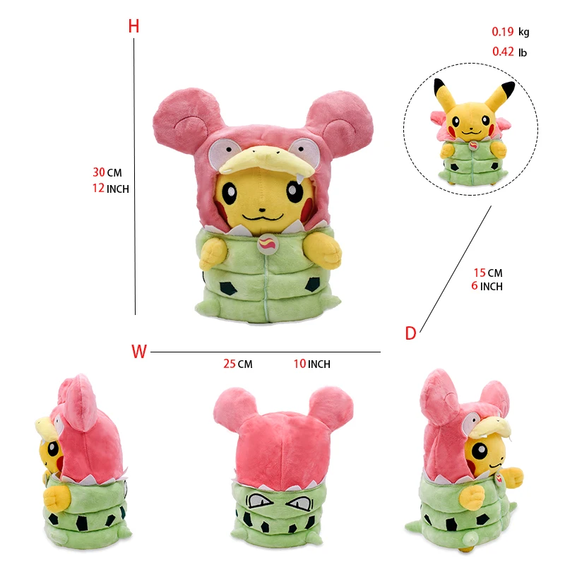 Pluszaki Pokemon Eevee Lalka Pikachu Cos Eevee Pikachu Cosplay Pluszowe Zabawki Pikachu Peluche Lucario Pluszowa Maskotka Prezent dla Dziecka