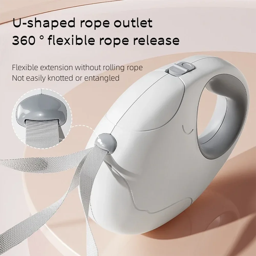 3M/5M Durable Dog Leash Nylon Cat Lead Extension Automatic Retractable Puppy Walking Running Lead Extending Dog Leash Rope