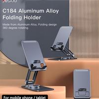 Yesido Foldable 360° Rotation Phone Holder Stand Aluminum Alloy Desktop Tablet Holder For Ipad iPhone 14 13 12 Pro Max Xiaomi