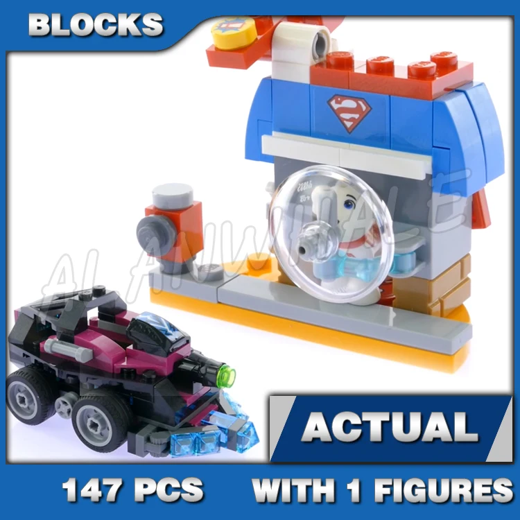 223pcs Super Girls Tank Doghouse with Shield Fire Hydrant Catapult Kryptomite 10613 Building Blocks Toys Compatible With Model