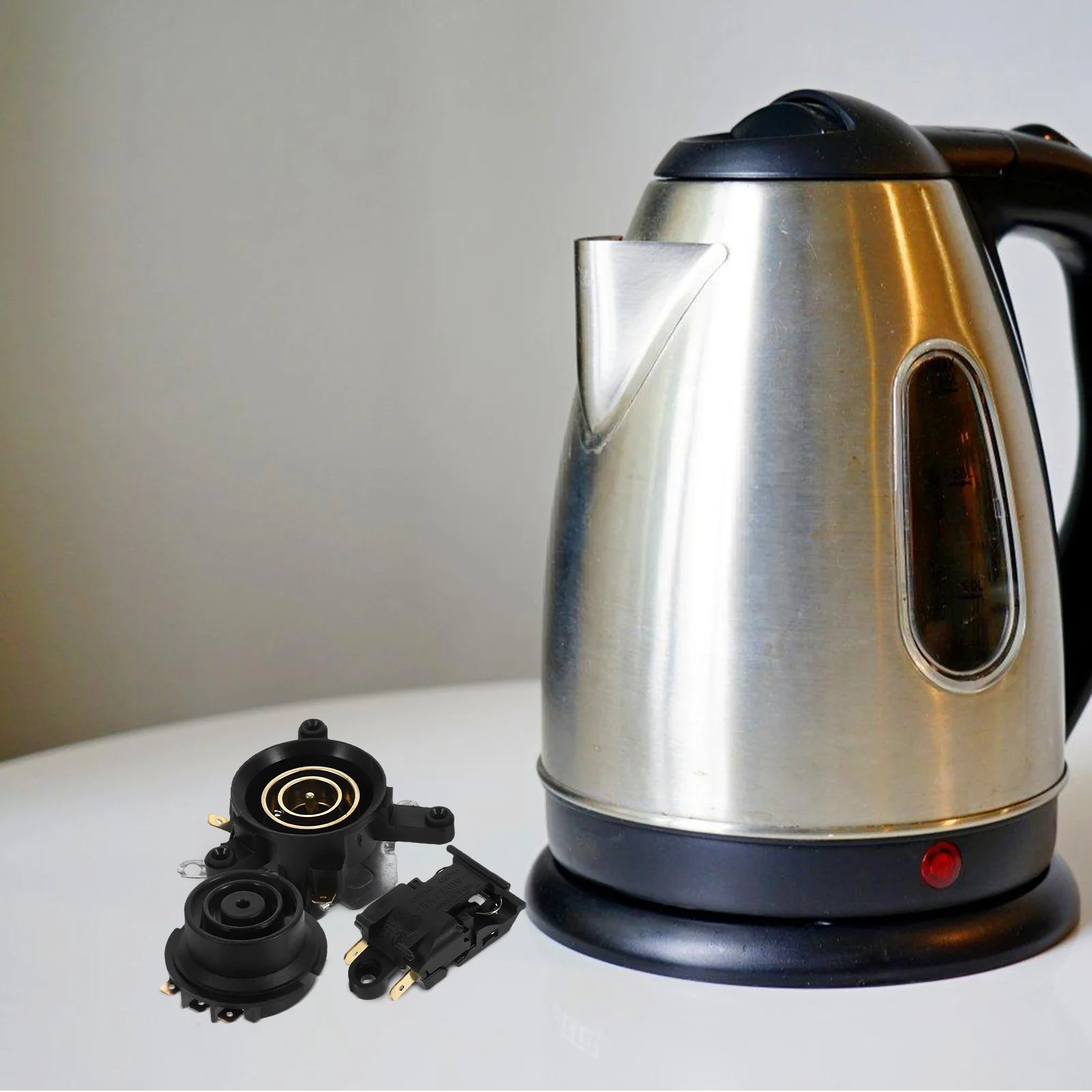 

1 set 1 Set Electric Kettle Thermostat Coupler Replacement Part Temperature Control Base Socket Switch Supply Quick Heating High