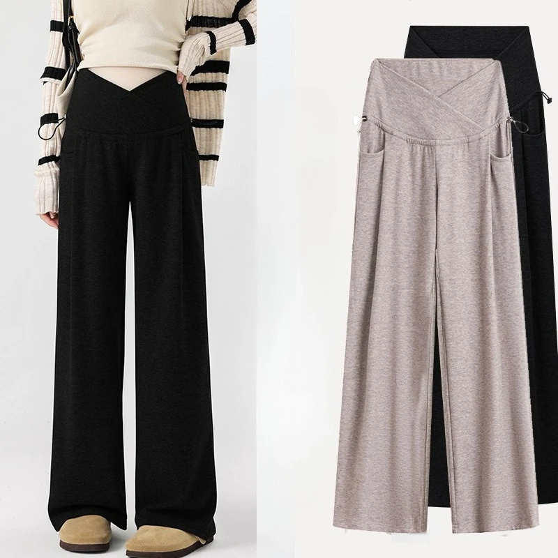 

Брюки-клеш для беременных, удобные для весны, осени и зимы, для женщин