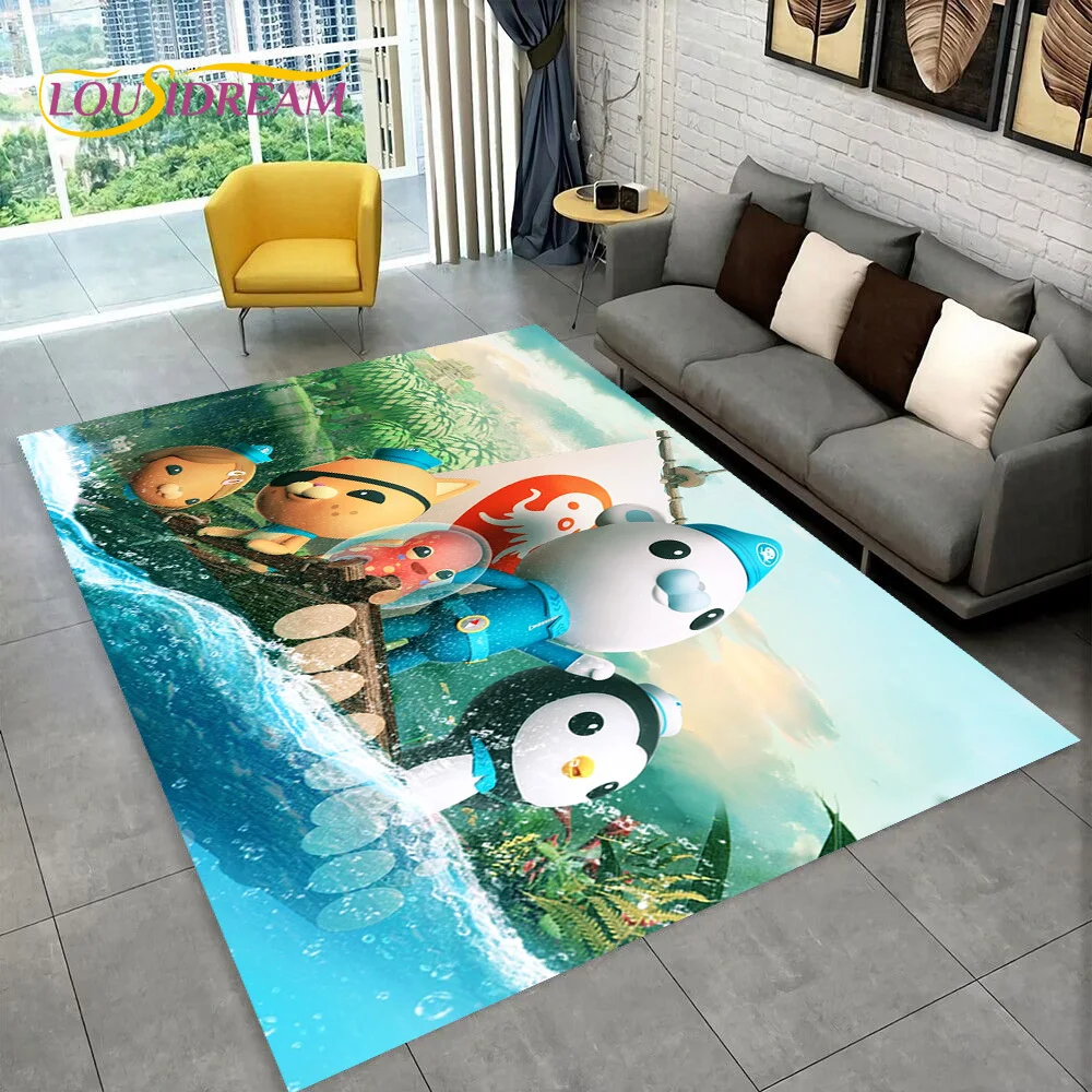 The Octonauts Barnacles Cute Cartoon Rug Carpet for Living Room Bedroom Home Decor,Floor Mat Non-slip for Sofa Doormat Gift Kids