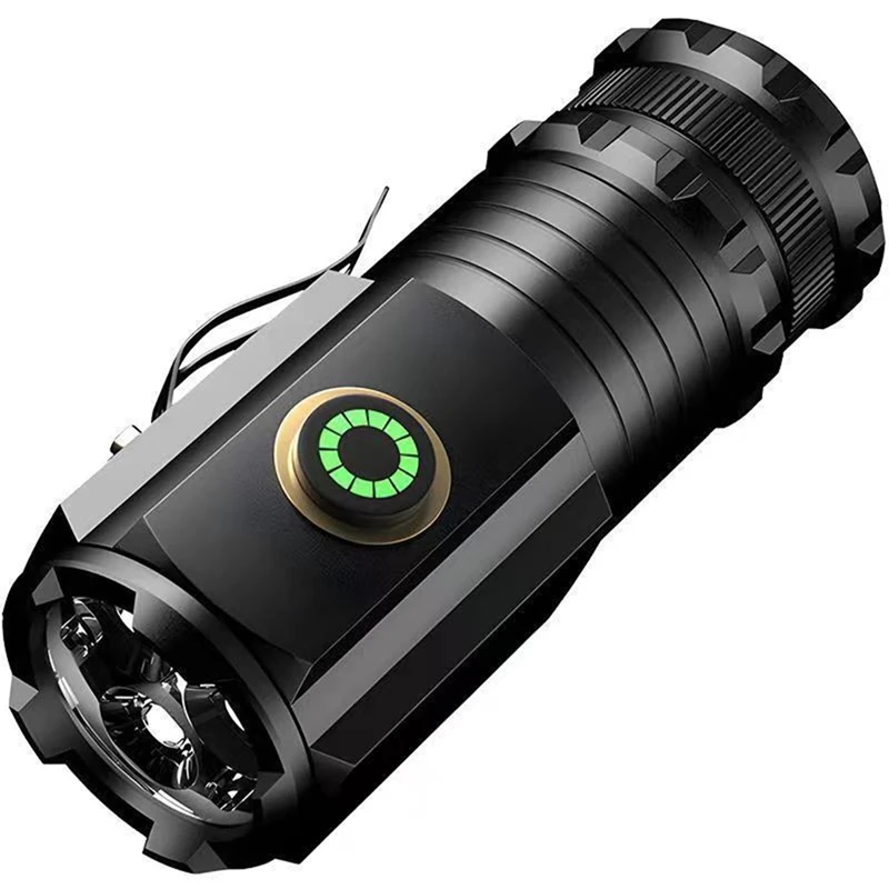 Tochas de alta potência, luz de flash recarregável, lanterna, lanterna super brilhante recarregável magnética de alto lúmen