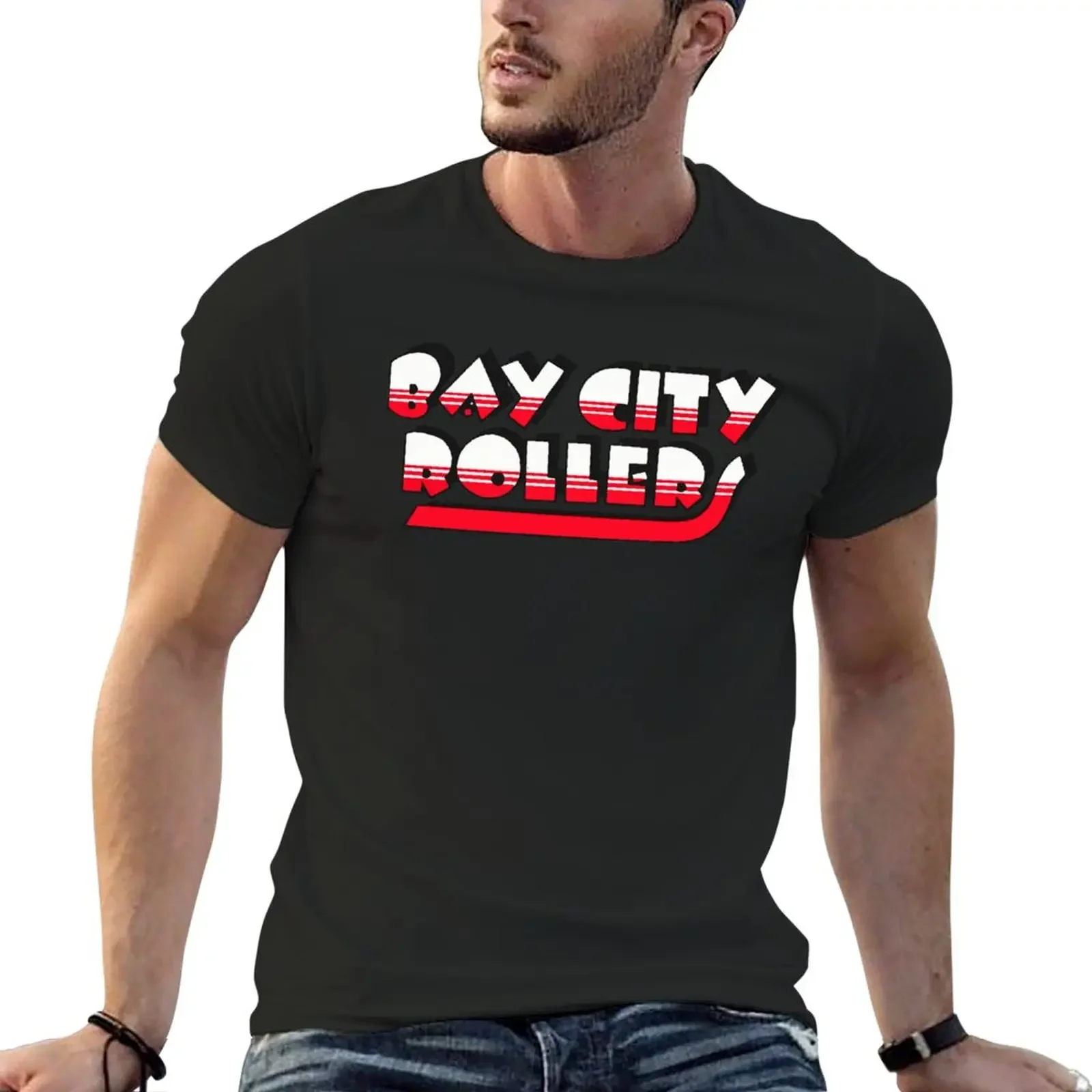 

New Bay city rollers T-Shirt summer clothes t shirt man Oversized t-shirt t shirt for men