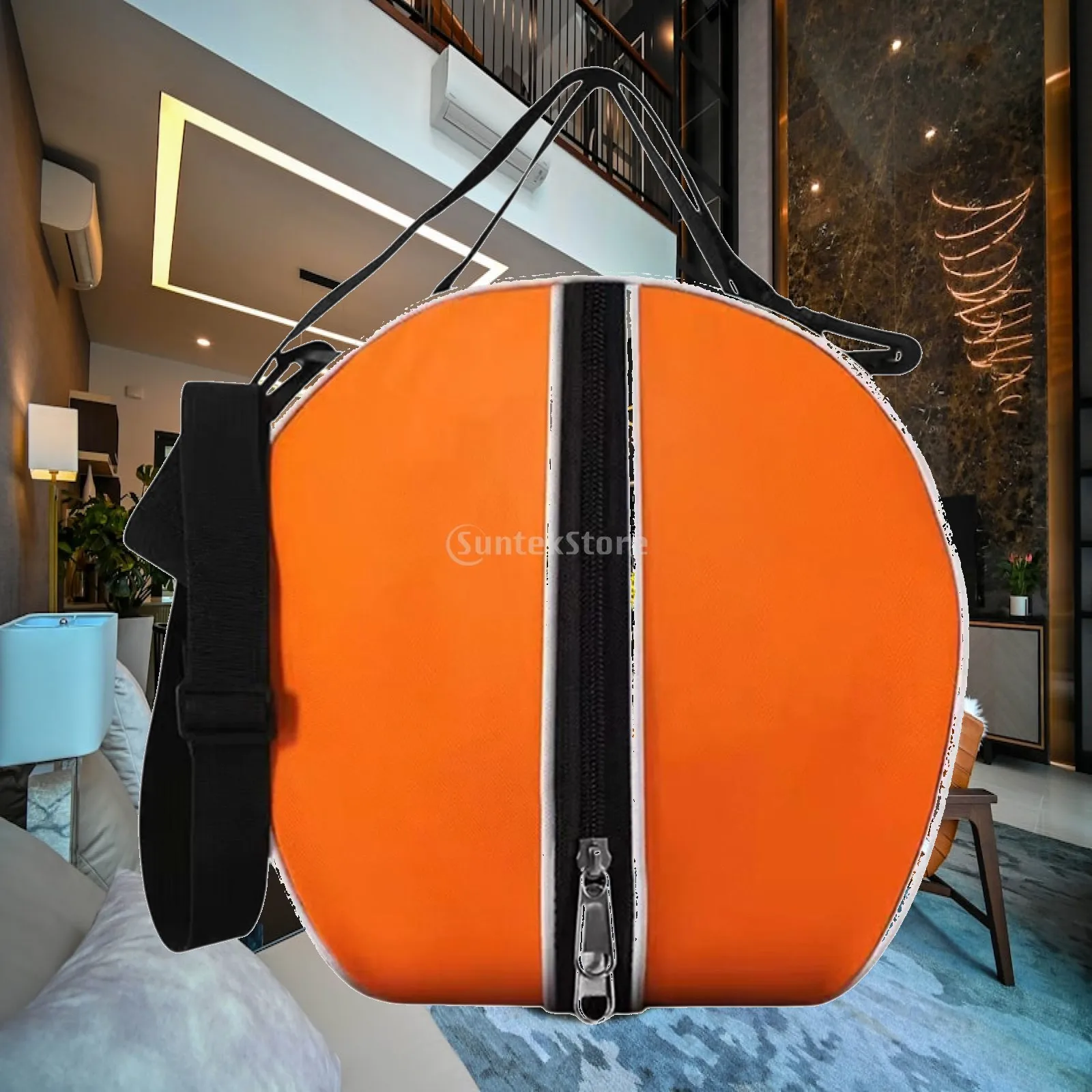 Basketball Bag Sport Equipment Storage Single Ball Bag Carrier Bag Mesh Side