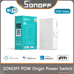 SONOFF POW Origin 16A Smart Power Meter Switch Overload Protector Relay Device Breaker Energy Monitoring for Alexa Google Home