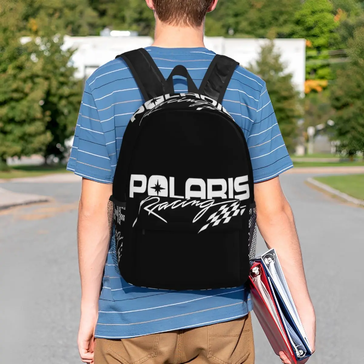 Polaris Backpack Student Boys Girls BookBag Men Women School Bag Laptop Shoulder Bags