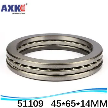 

100pcs/lot Free Shipping Wholesale Axial Ball Thrust Bearing Plane Thrust Ball Bearing 51109 45*65*14 Mm Inch Bearing AXK Steel