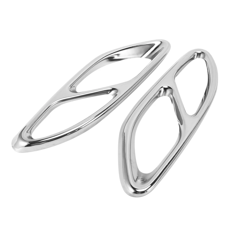 Высшее качество для Mercedes Benz GLC A B C EClass W205 Coupe W213 W176 W246 2016-17 автомобильные аксессуары AMG выхлопная крышка отделка 304 сталь