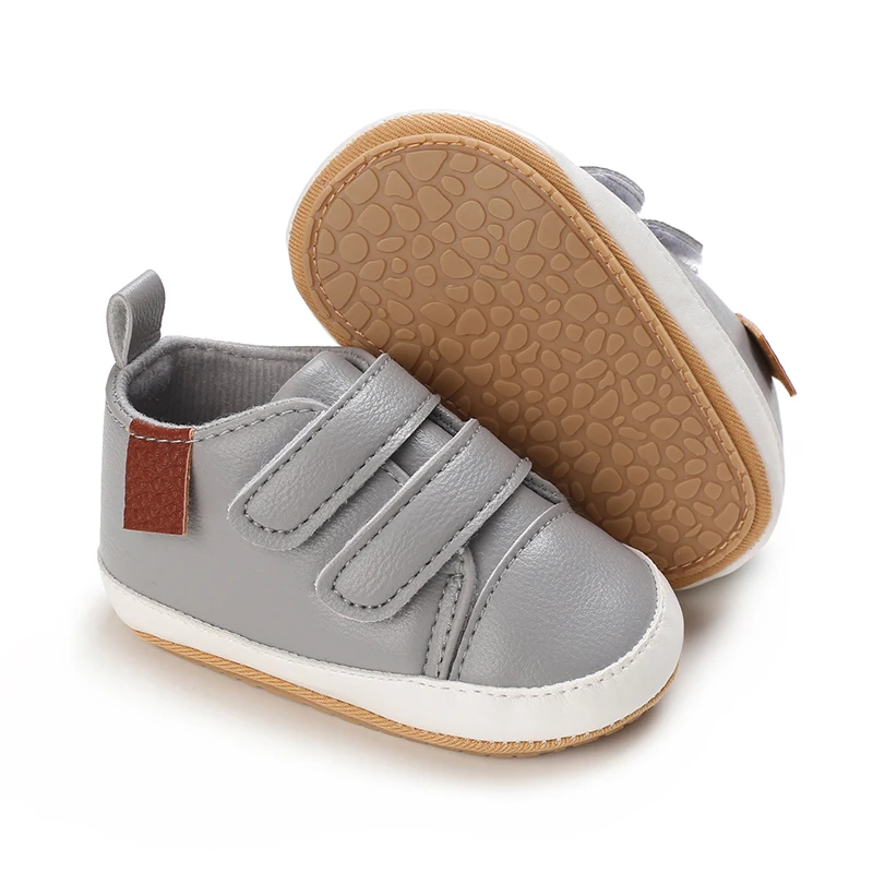 New Spring And Autumn Baby Non-slip Toddler Shoes Baby Heart Pattern Comfortable Solid Color Flat Sports Shoes