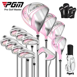 PGM Women's Golf Club Set, Complete Set of Women's Professional Club Set, High Rebound Combination Set of Golf Clubs LTG041