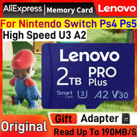 Lenovo 2TB High Speed Memory Card 1TB 512GB 256GB Class 10 Micro TF SD Card 1TB SD Memory Card For Nintendo Switch Phone/Ps4