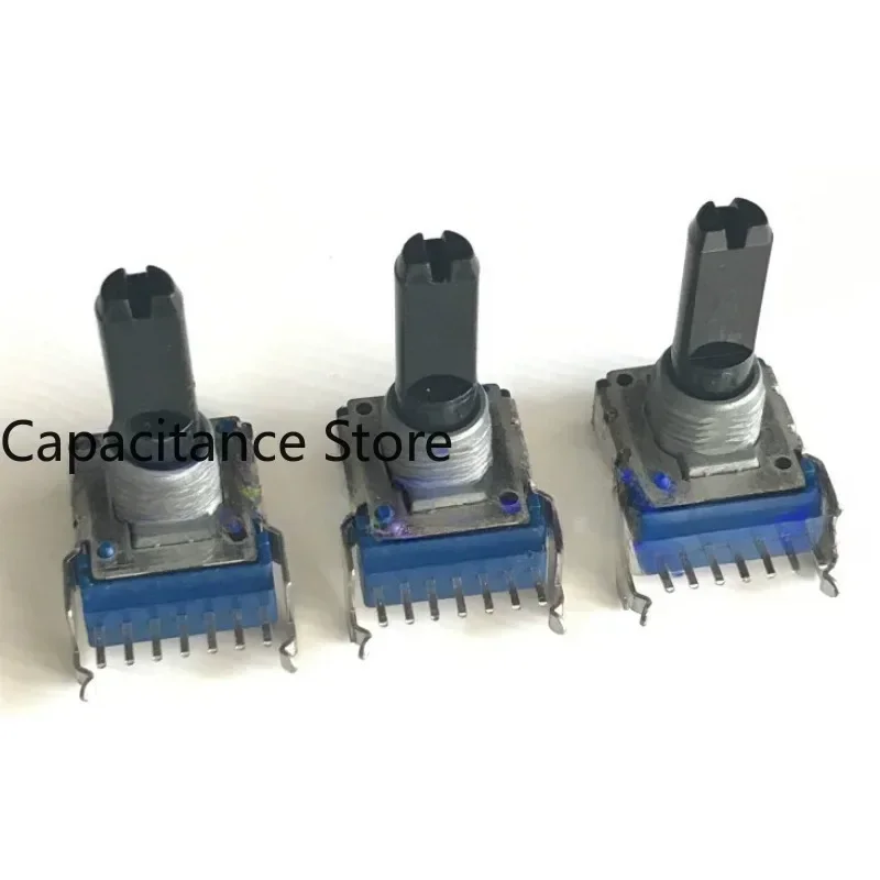 5PCS Horizontal RK14 rotary potentiometer double B100K volume  with midpoint power amplifier