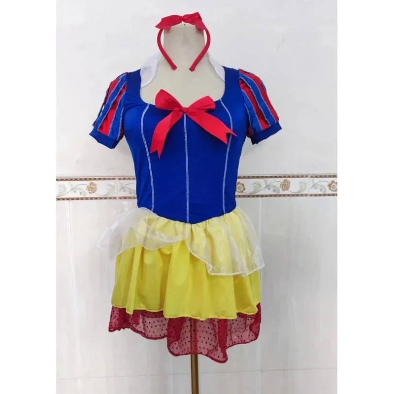 ฮาโลวีน Purim Fairy tale การ์ตูน Snow White Princess คอสเพลย์เครื่องแต่งกายอะนิเมะ Royal Court Queen แฟนซีชุด Gow