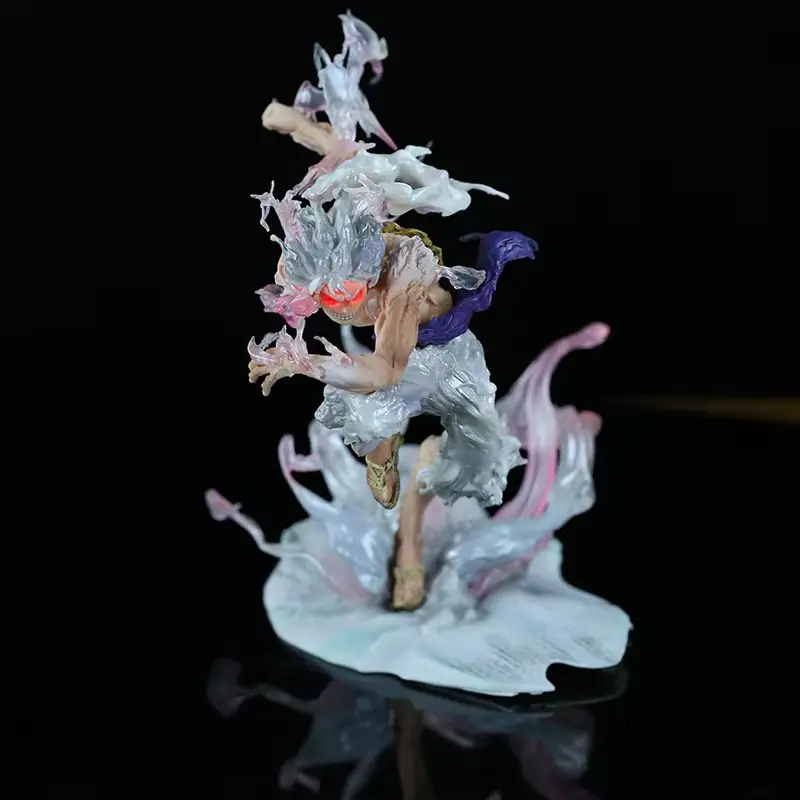 One Piece Nowy 22cm Model Ręczny GK Iron Curtain Nika Luffy Druga Generacja Dwugłowy Zdejmowany Model Ozdobny Prezent Urodzinowy