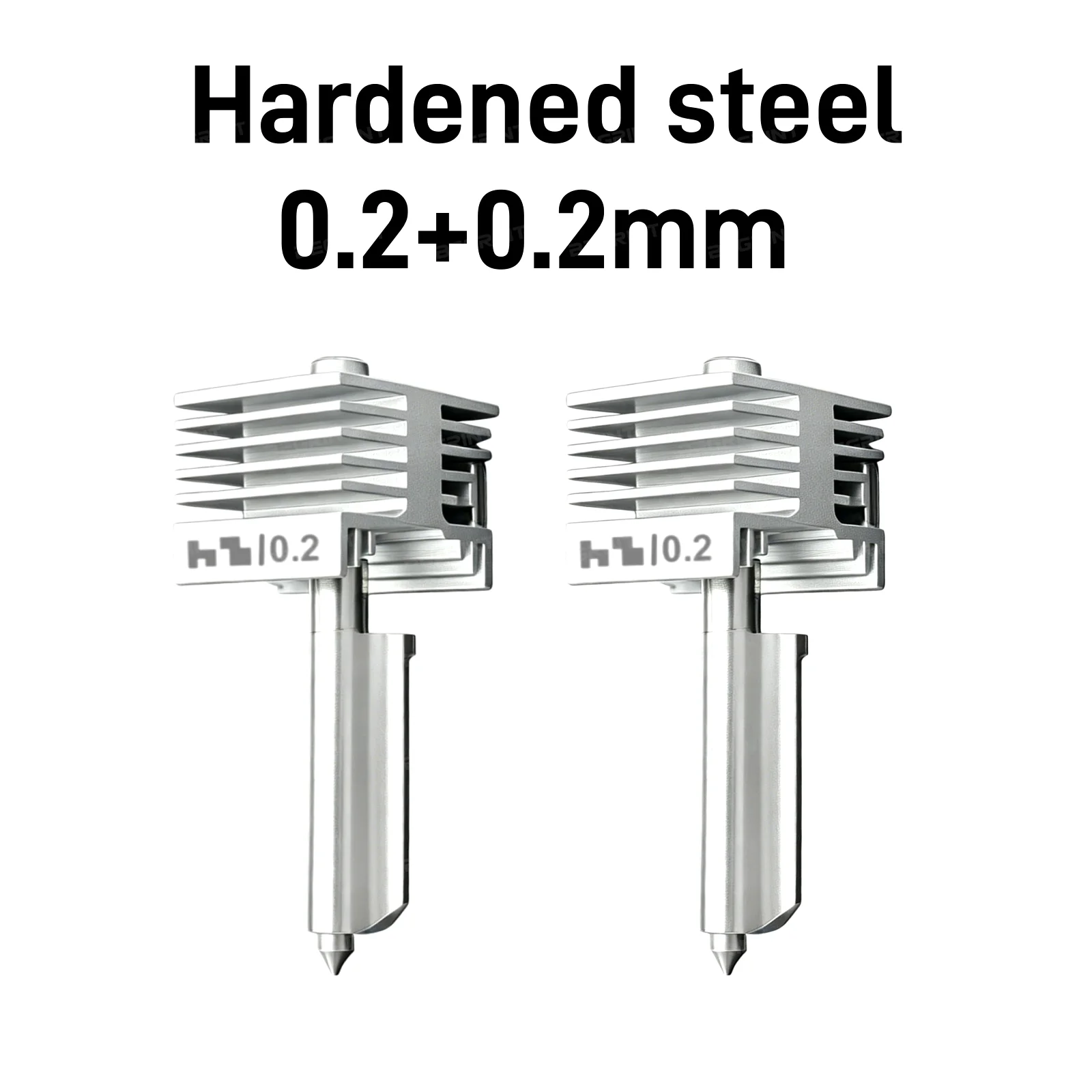Hochpräzise gehärtete Stahldüse P2S X2D Hotend 0,2/0,4/0,6/0,8 mm integrierte Struktur für Bambu Lab H2C H2S H2D 3D-Drucker
