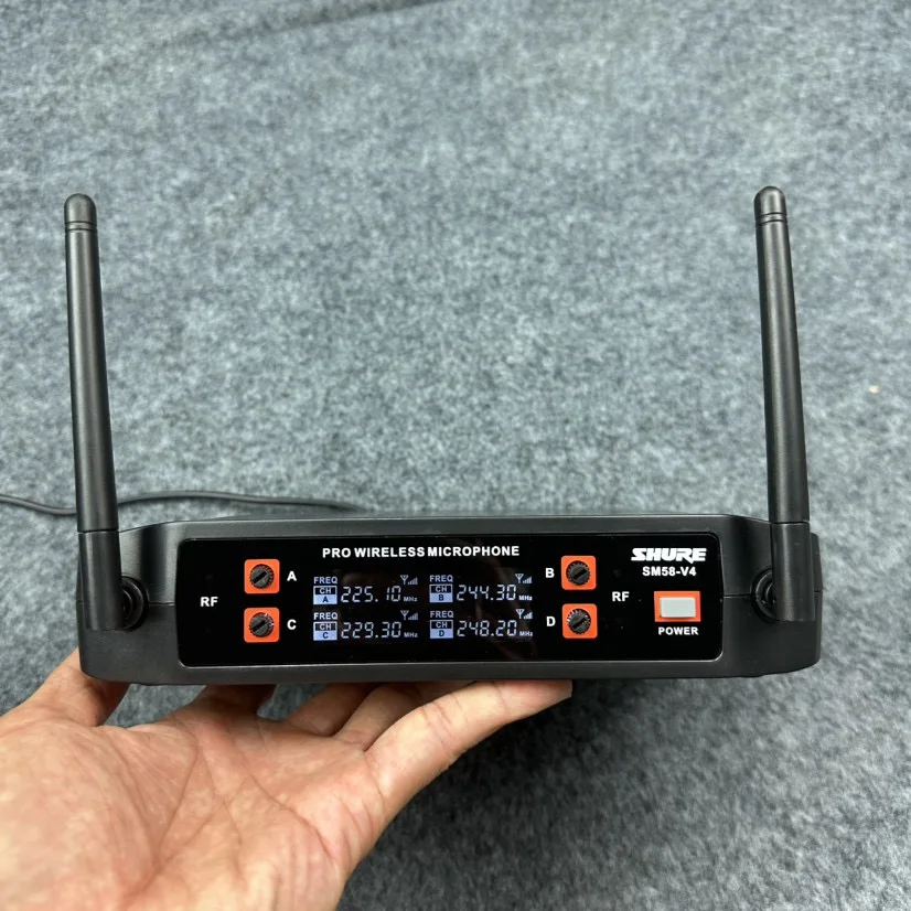 Original Shure SM58-V4 (1 Drag 4) Live Vocal Microphone Professional UHF Dynamic SHURE SM58 4-in-1 Wireless Microphone Set