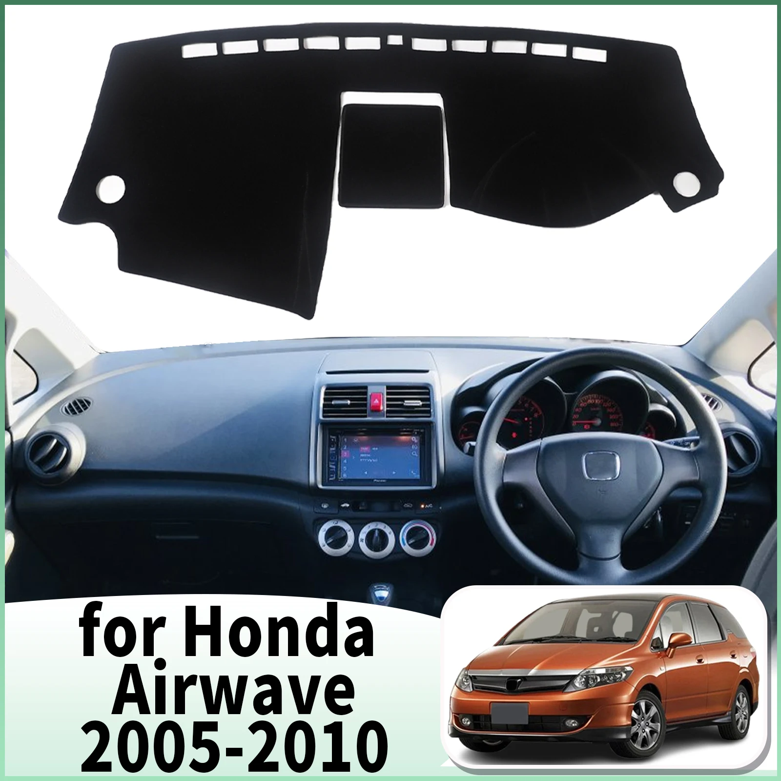 

fit for Honda Airwave 2005 2006 2007 2008 2009 2010 Dashmat Accessories Dashboard Cover Pad DashMat Sunshade Protective Carpet