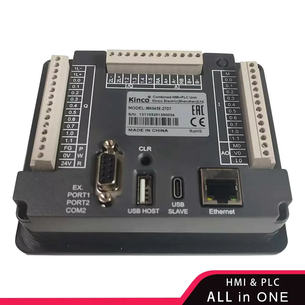 Kinco MK070 MK070E 33DT 32DX 7 Inch PLC HMI All in One MK043 MK43E MK043E 20DT With Programmable Controller Integrated Panel
