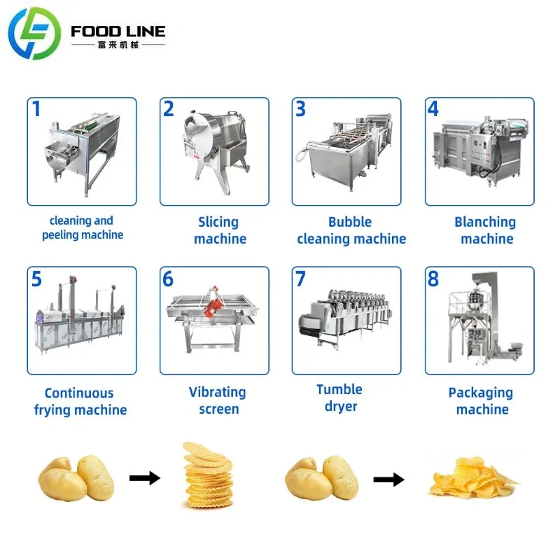 Customized Versatile Vegetable Chips Production Line for Multiple Products with Blanching Equipment