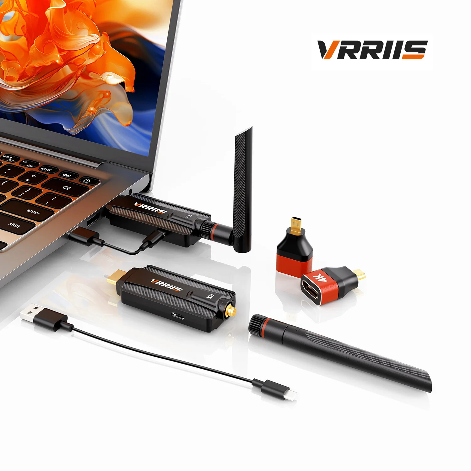 200M Wireless Video Transmitter and Receiver HDMI Extender Display Adapter Cable Screen Share for Camera TV Box PC Laptop To TV