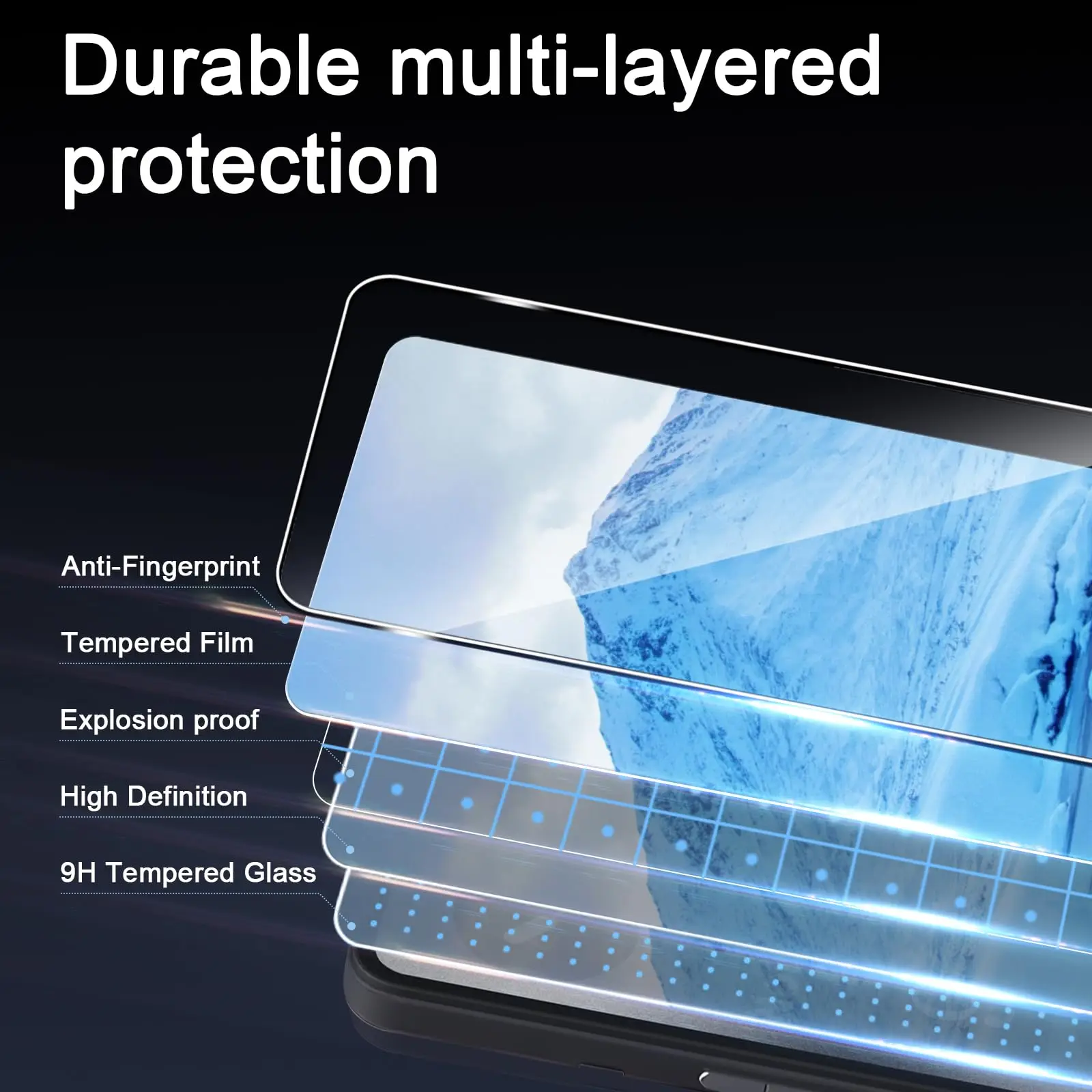 Screenprotector voor niets CMF Phone 1, gehard glas HD Crystal Mica 9H Anti-kras hoesje Vriendelijk Helder