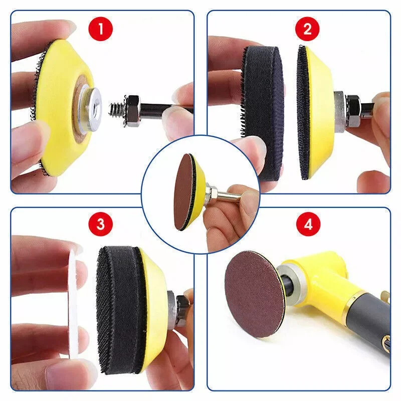 Imagem -03 - Discos de Lixamento Broca Anexo Gancho e Loop Backing Pad Angle Grinder Ferramenta Rotativa 803000 Grit 100 Pcs