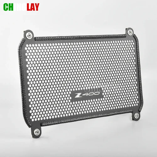 Imagen 2 del producto Protector de rejilla de radiador de motocicleta apto para Kawasaki Z400 2019-2024 Ninja400 2018-2024 accesorios de cubierta protectora de radiador