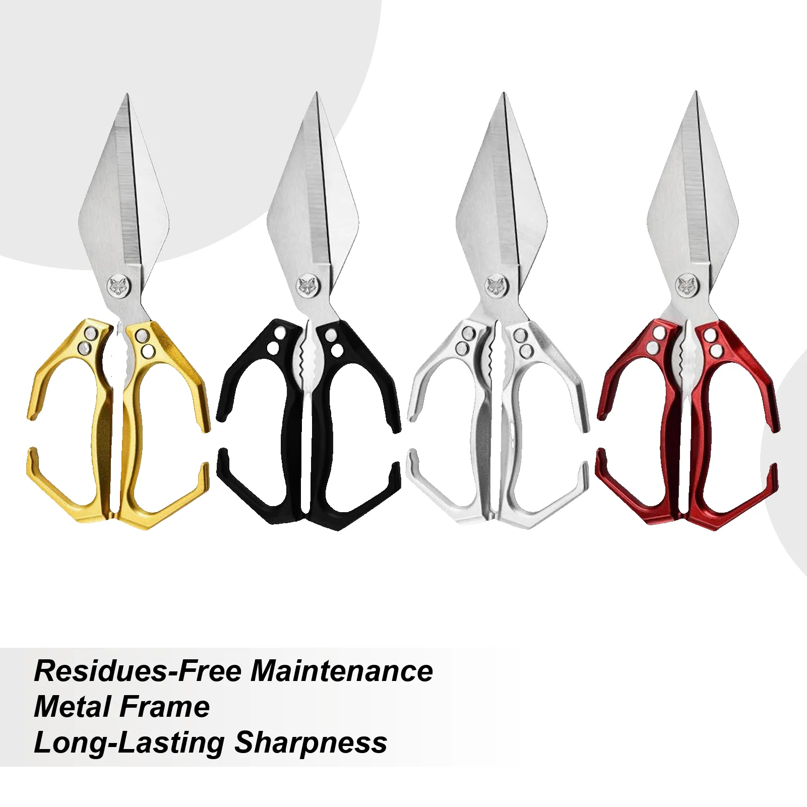 

Кухонные ножницы Сверхмощные ножницы Сверхмощные кулинарные ножницы для индейки, квартиры, краба, трещины, овощей, морепродуктов