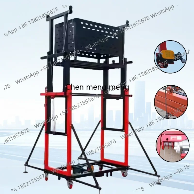 New arrive Electric Scaffolding 300KG 400KG Mobile Automatic Lifting Platform Remote Control Folding For Decoration Construction