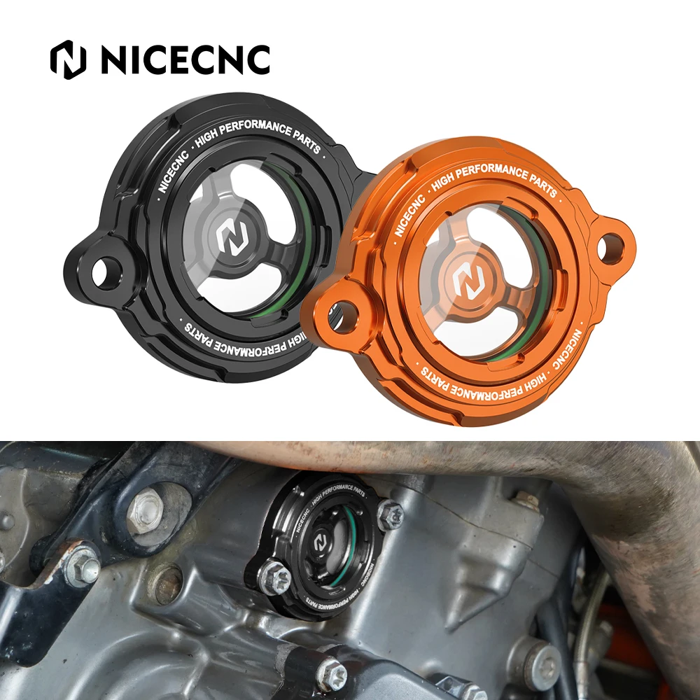 

NICECNC Motorcycle Oil Filter Cap Cover for KTM 690 790 890 990 1050 1190 1290 Husqvarna 701 901 Gasgas 700