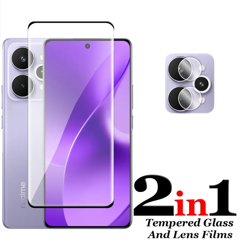 Szkło 3D Full Cover Curved Screen Protector do Realme 15 Pro 5G, Szkło Hartowane do Realme 15 Pro, Folia na Obiektyw do Realme 15 Pro — zdjęcie produktu 3