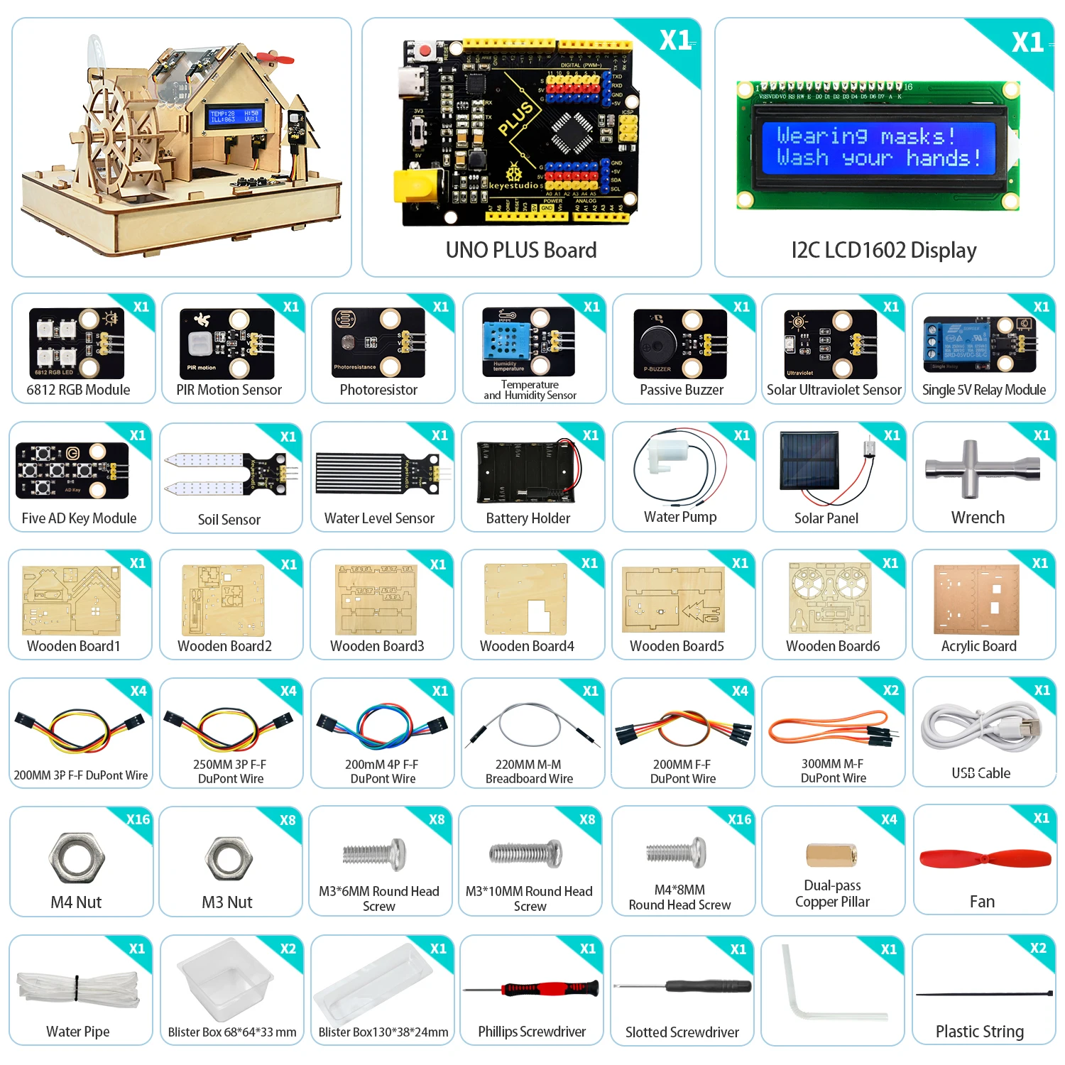 kidsbits-smart-house-kit-per-arduino-uno-plus-supporto-di-programmazione-c-apprendimento-della-programmazione-kit-elettronico-fai-da-te-kit-stem-maker