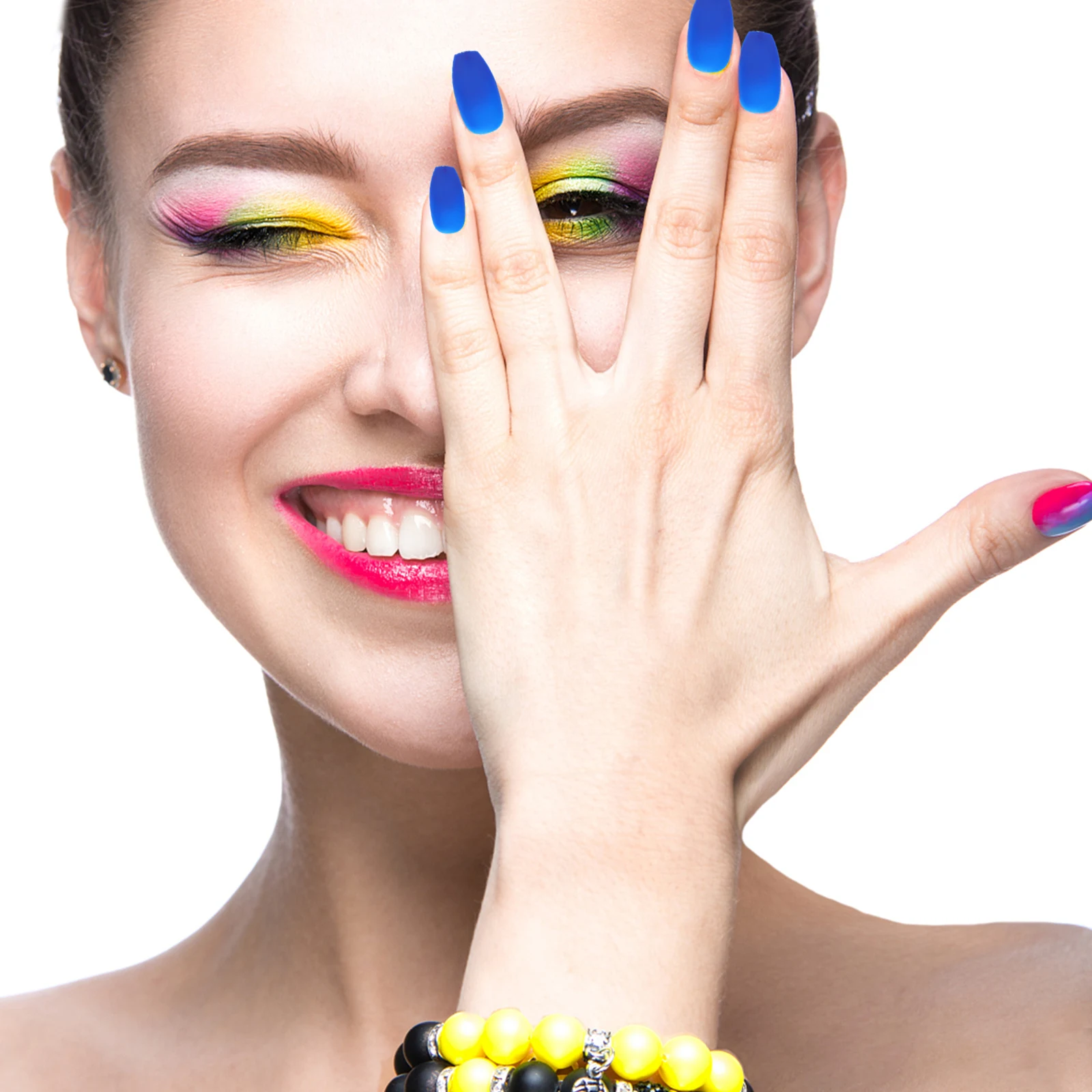 

Frosted Short Fake Nails PP False Nail Tips Detachable Decorative Art Glossy Durable Ultra-Thin Scratch Resistant