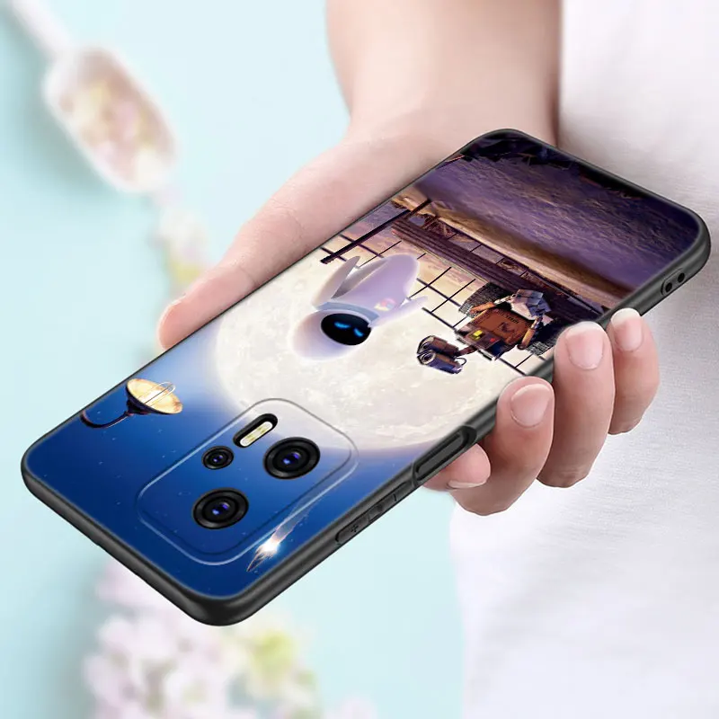 Mignon Robot WALL-E Étui de Téléphone Pour Xiaomi POCO F2 F3 M2 M3 M4 X3 X4 Pro NFC F4 GT 5G F1 X2 C3 C31 C40 M5S Doux TPU Couverture Noire