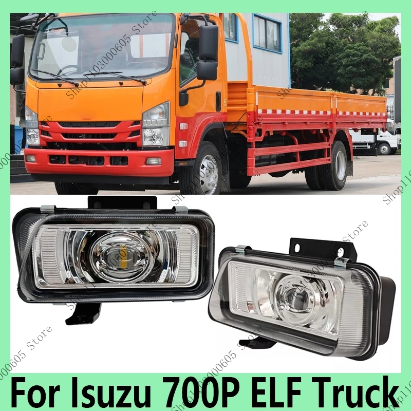 

1 Pair For Isuzu 700P ELF Truck Auto Parts Front Bumper Fog Light Assembly Turn Signal Warning Light Lighting